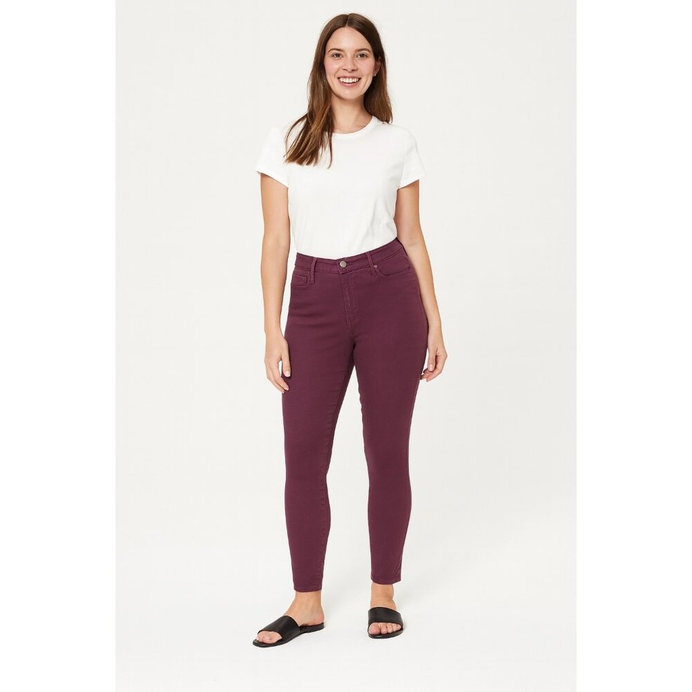 Loft Curvy High Waist Skinny Ankle Jeans
